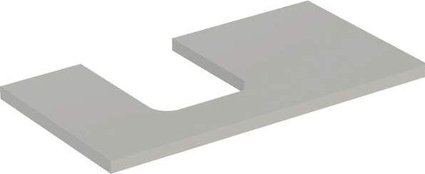 Geberit ONE Waschtischplatte, Ausschnitt links, für Aufsatzwaschtisch Schalenform, 90x3x47cm, 505.2