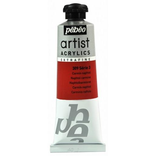 Thumbnail - Pebeo, Künstlerfarbe + Bastelfarbe, Artist Acrylics Extrafein Acrylfarben (Naphtalkarminrot, 37 ml)