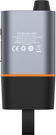 Produktbild Baseus Sharp Tool Safety Hammer (Window-breaking+Safety belt cutting) Black