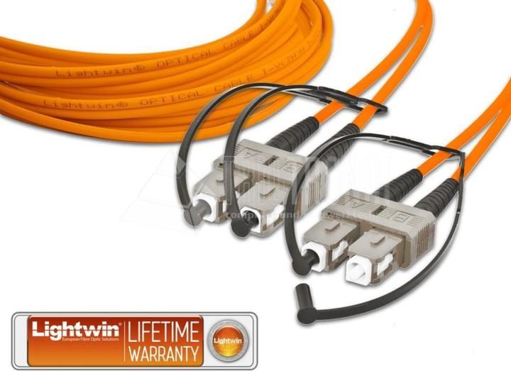Actual product image Lightwin Fibre optic duplex patch cable (CAT6e, 10 m)