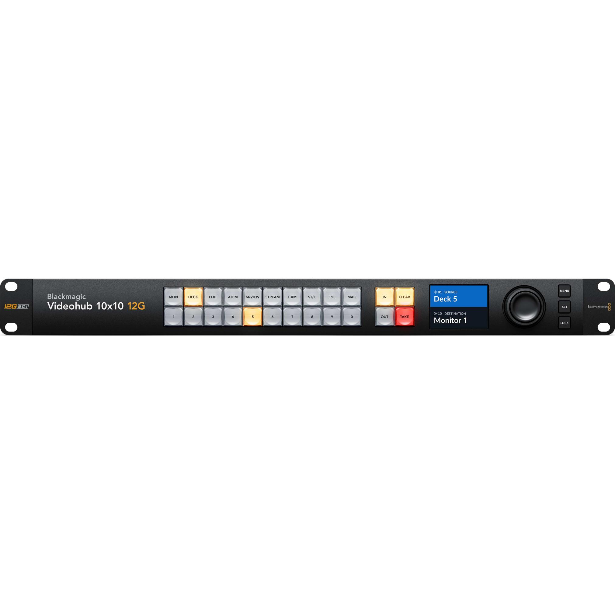 Thumbnail - Blackmagic Videohub 10x10 12G (Video Switch), Video Converter