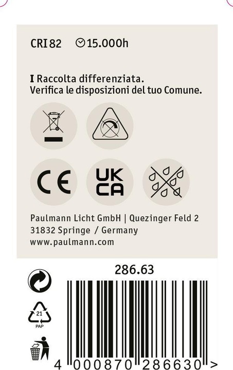 Produktbild Paulmann Tropfen (E14, 2.60 W, 220 lm, 1 x, G)