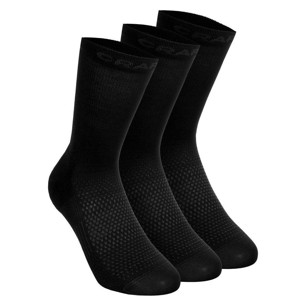 Craft, Vrouwen, Sportsokken, Core Dry Hoge Sokken 3-Pak (46 - 48), Zwart