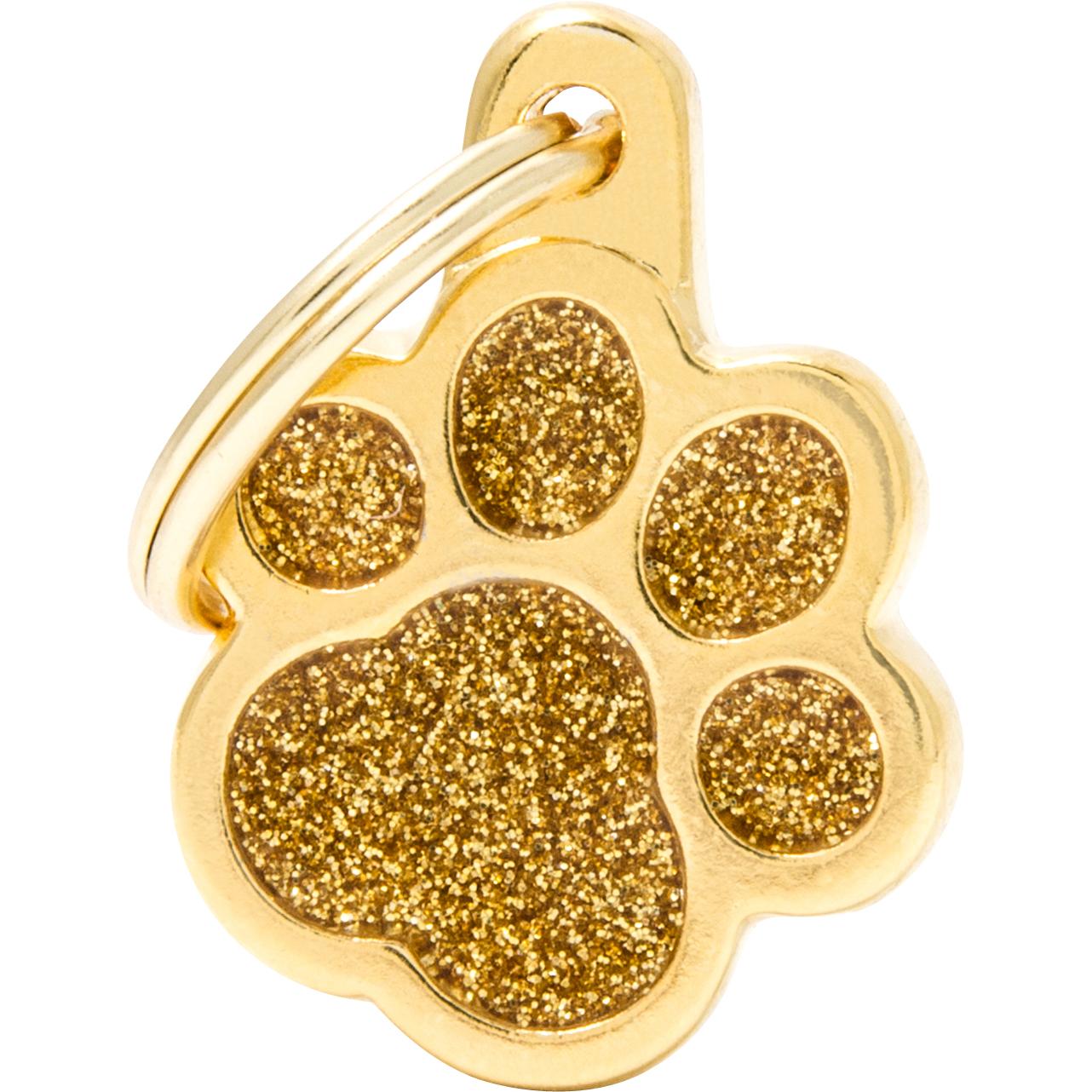 Myfamily MyFa tegn shine, pote lille, guld (Cane), Collare + Guinzaglio