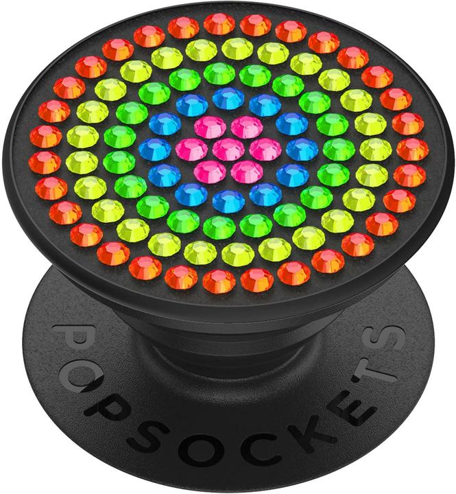 Actual product image PopSockets PopGrip Swarovsky Neon Crystal Burst, Befestigung: Kleben