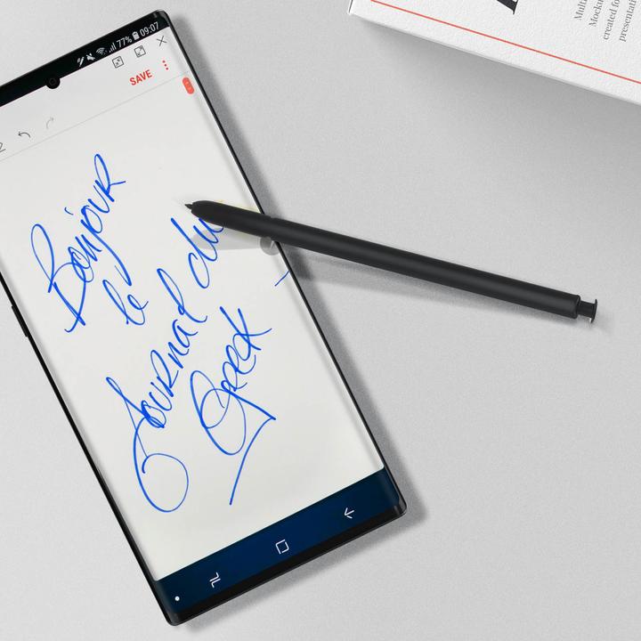 Actual product image Avizar Galaxy Note 10 / Note 10 Plus touchscreen pen, fine tip, 11cm - Black