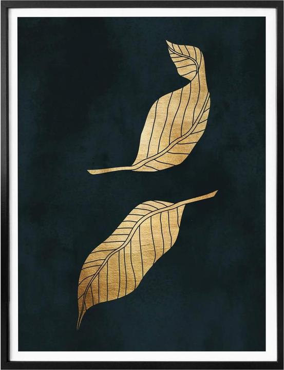Actual product image Trenddeko Golden leaves (80 x 100 cm)