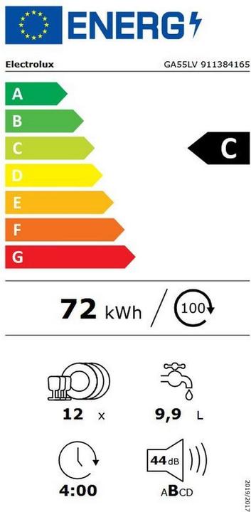 Energy Label Electrolux GA55LV