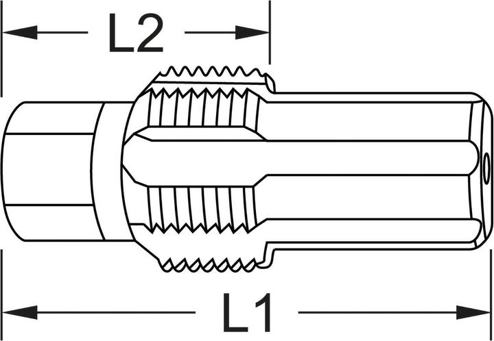 Actual product image KS Tools Tap with guide bolt for lambda sensors, M18x1.5
