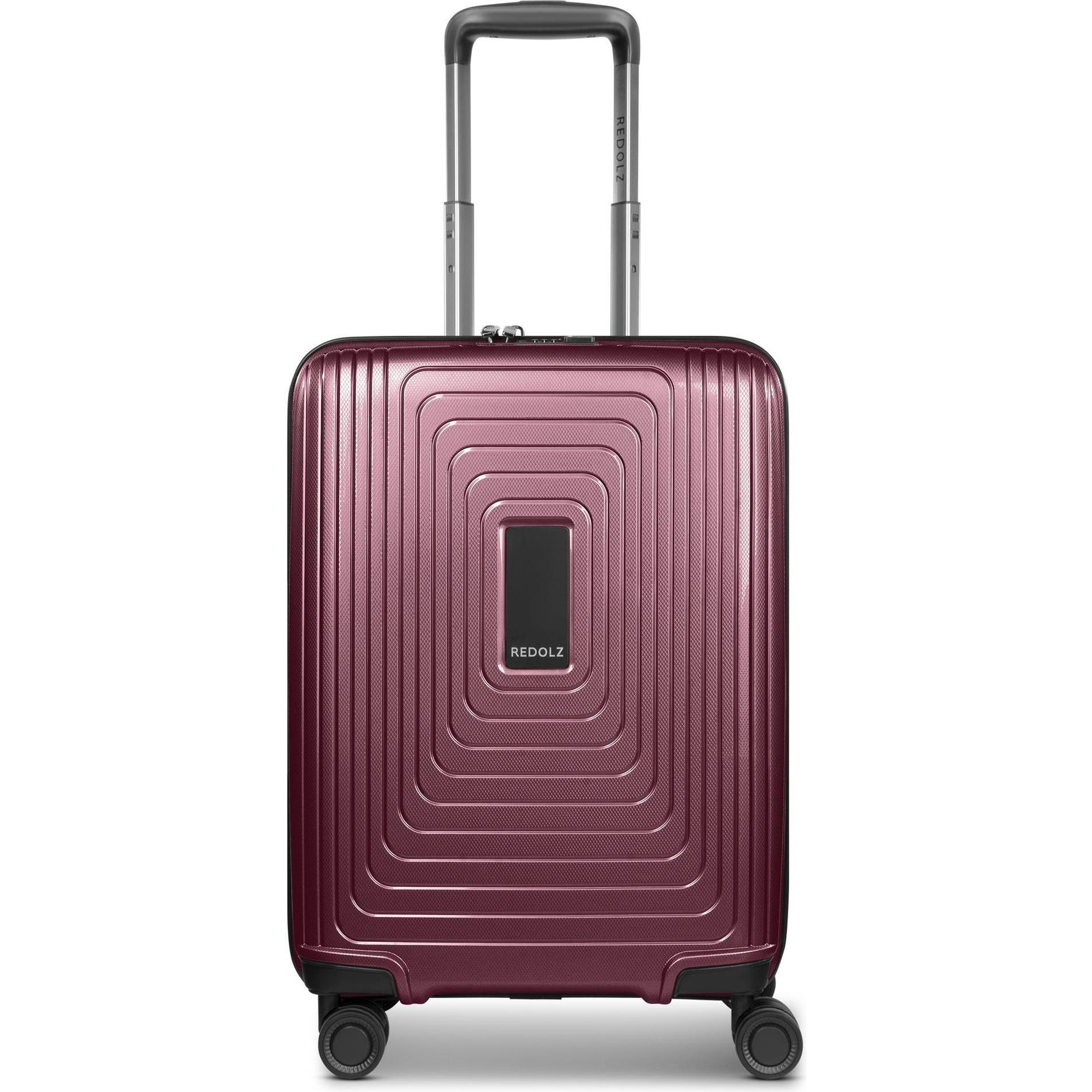 Redolz, Koffer, Essentials 14 4-Rollen Kabinentrolley 55 cm slim, Violett, (40 l, Handgepäck (bis 50l))