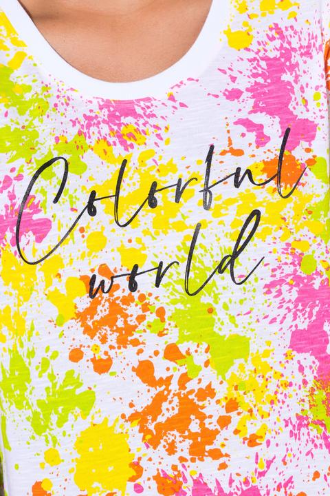 Image du produit Angel of Style T-Shirt, A-Linie, Farbspritzer, Colorful World (48)