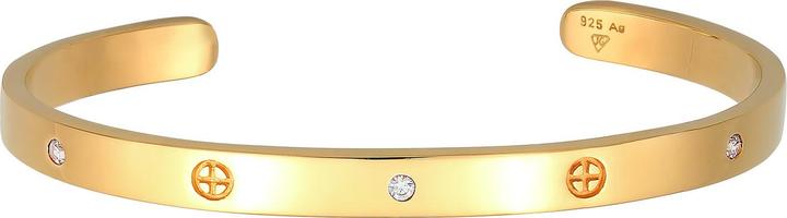 Immagine prodotto Elli PREMIUM Bracciale Geo Bangle Croce Minima Zirconi Argento 925 (16 cm, Argento 925, Zirconia)