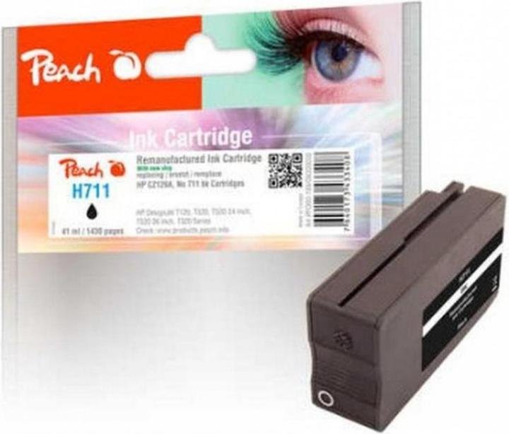 Produktbild Peach Tinte HP CZ129A, No 711, black (BK)