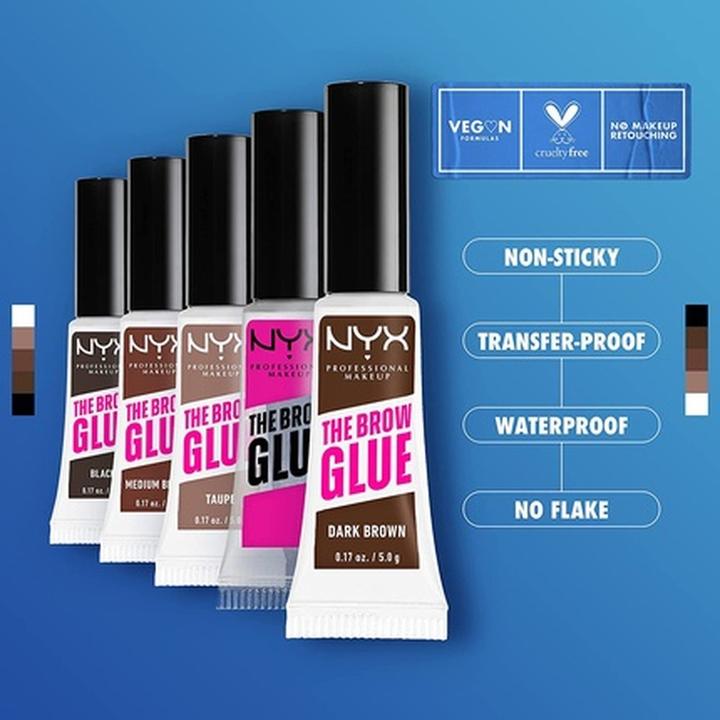 Actual product image NYX Professional Make-Up The Brow Glue Instant Styler (03 Medium Brown)
