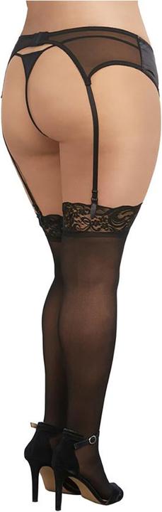 Actual product image Dreamgirl Sheer thigh highs w lace top - OS