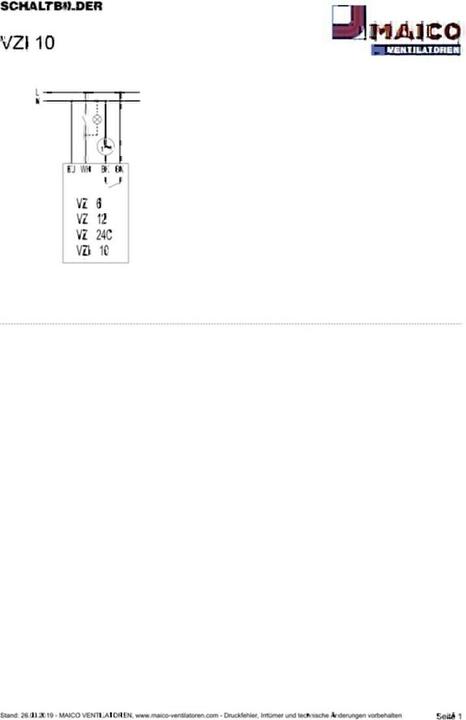 Produktbild Maico Intervallschalter