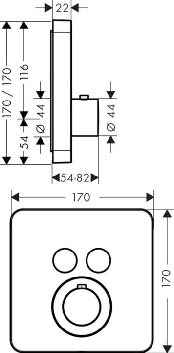 Produktbild Axor Unterputz Thermostat