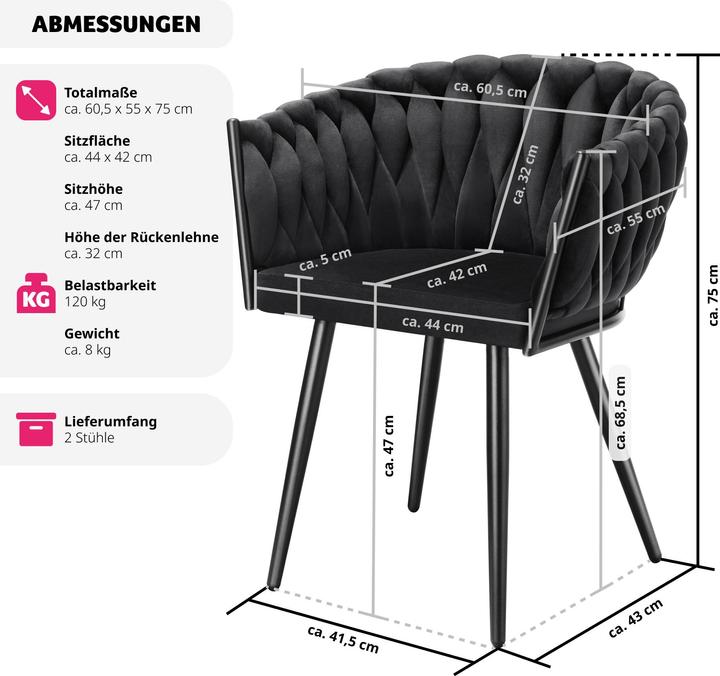 Produktbild tectake Astano Samt