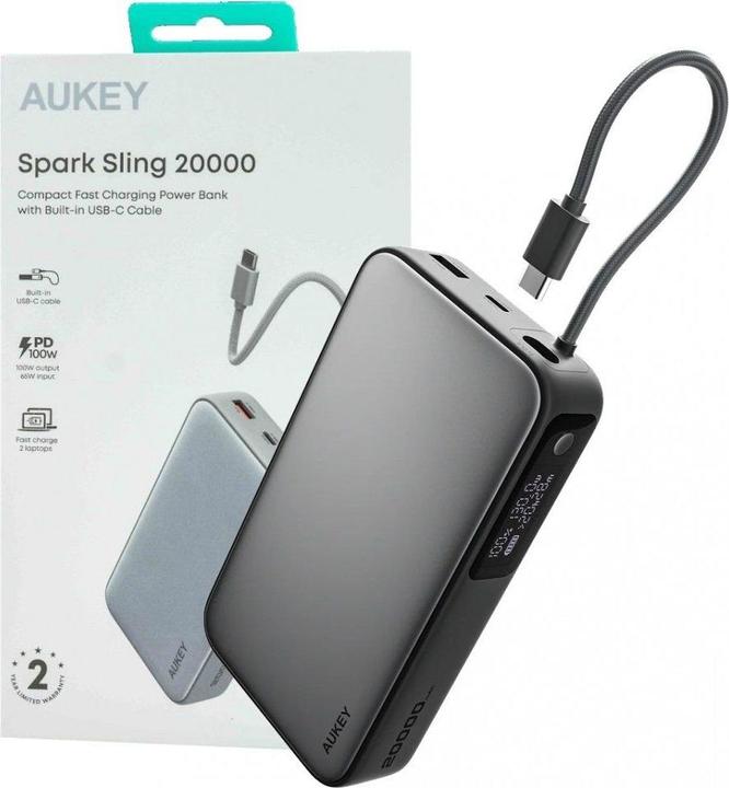 Actual product image Aukey Spark Sling (20000 mAh, 100 W, 74 Wh)