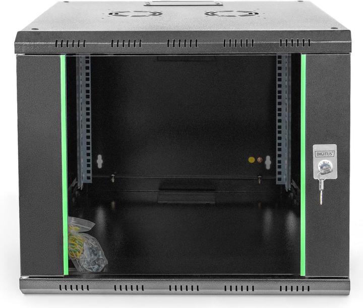 Produktbild Digitus DN-19 09U-6/6-SW Wandschrank schwarz (9 HE, 19 Zoll Rack)