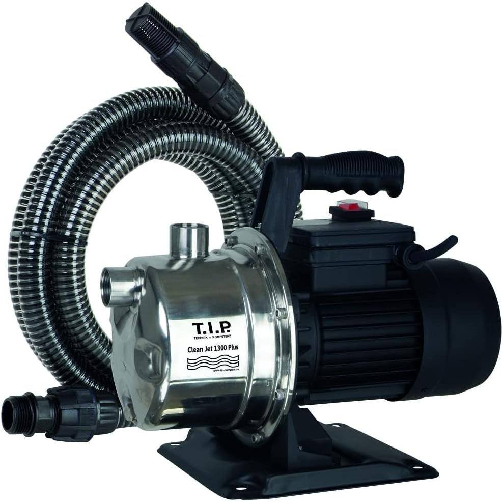 T.I.P. Selbstansaugende Jet-Tuinpomp mit 4 m Ansaugset, 4.400 l/h, 50 m max. Förderhöhe (Gartenpumpe) (30087)