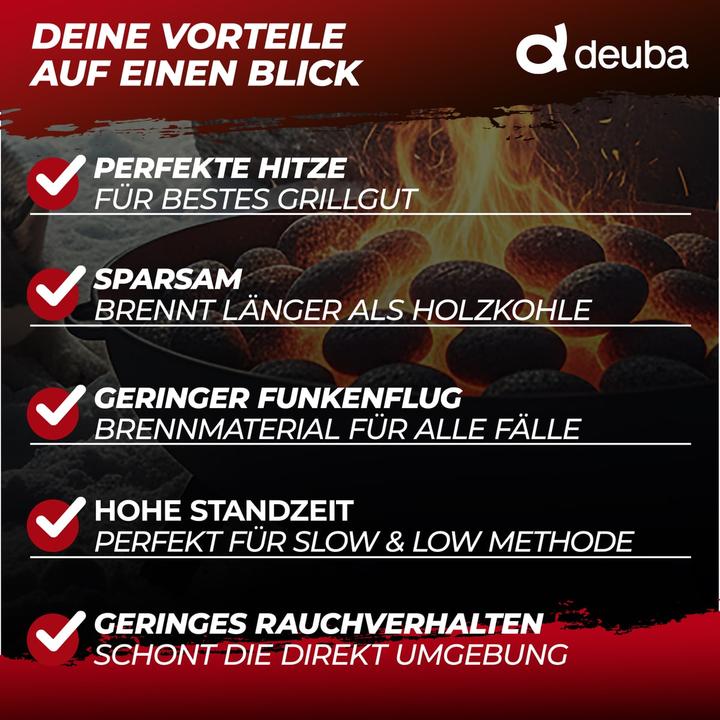 Actual product image Deuba Grillbriketts (21 kg)