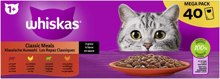 Produktbild Whiskas Klassische Auswahl (Adult, 40 Stk., 3400 g)