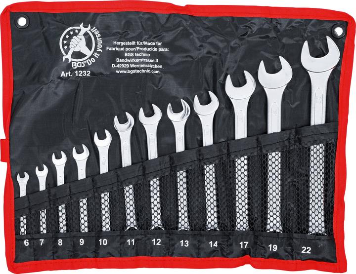 Actual product image BGS Combination spanner set (19 mm, 6 mm, 12 mm, 14 mm, 22 mm, 16 mm, 10 mm, 21 mm, 18 mm, 7 mm, 17 mm, 11 mm, 15 mm, 8 mm, 9 mm, 13 mm, 20 mm)