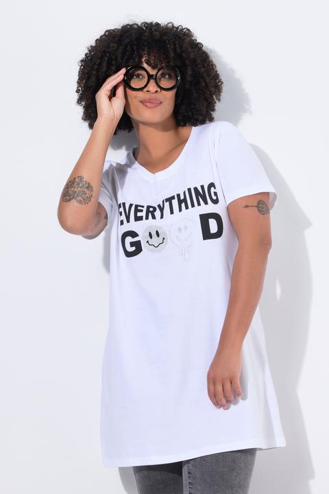 Image du produit Angel of Style T-shirt long à manches courtes, message avec Smiley (48)