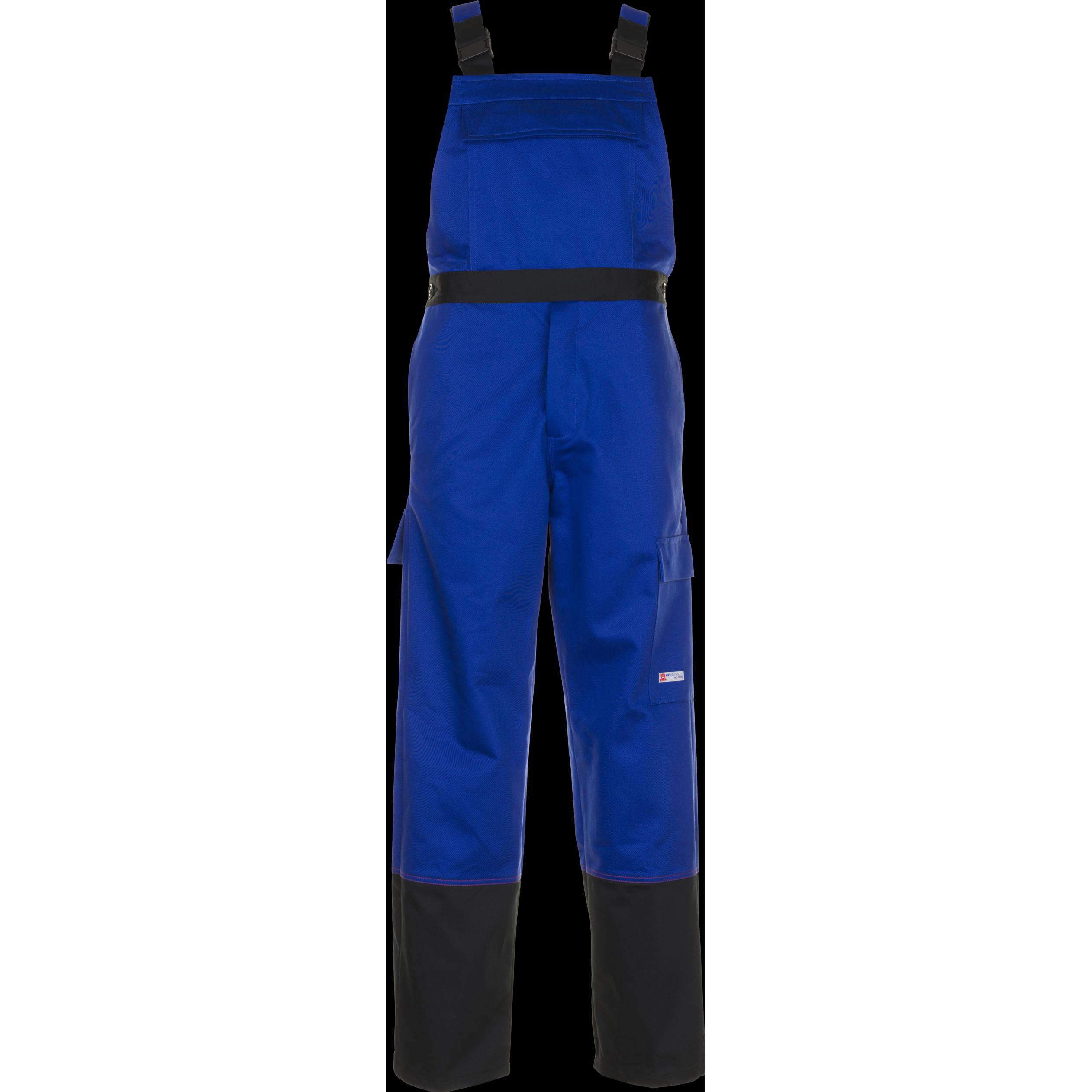 Thumbnail - Planam, Arbeitshose, Hitze-/SchweisserschutzLatzhose WeldShield blau/schwarz, Gr.62 (62)