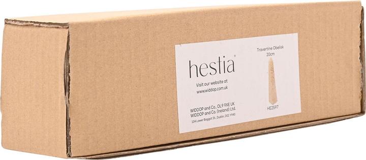 Actual product image Hestia Travertine Pillar Ornament