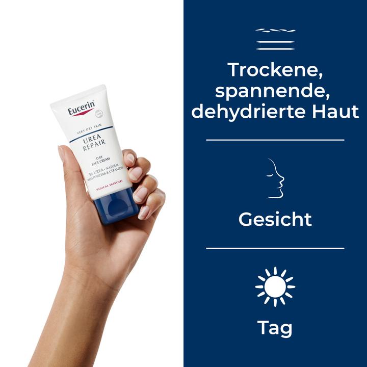 Image du produit Eucerin Urea Repair Crème pour le visage 5% d'urée (50 ml, Crème de jour)
