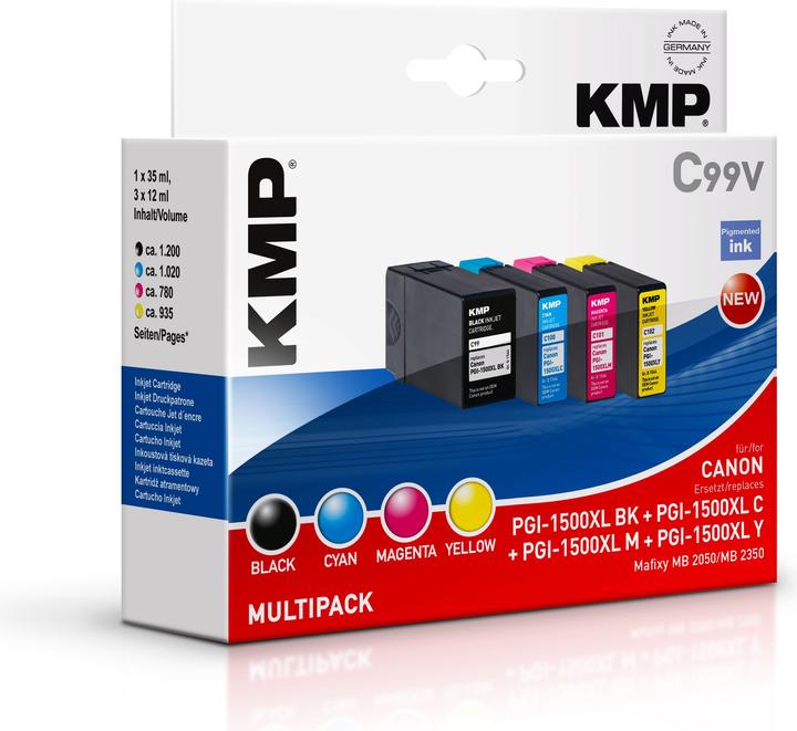 Productafbeelding KMP Multipack C99V inktcartridge vervangt Canon (M, C, Y, BK)