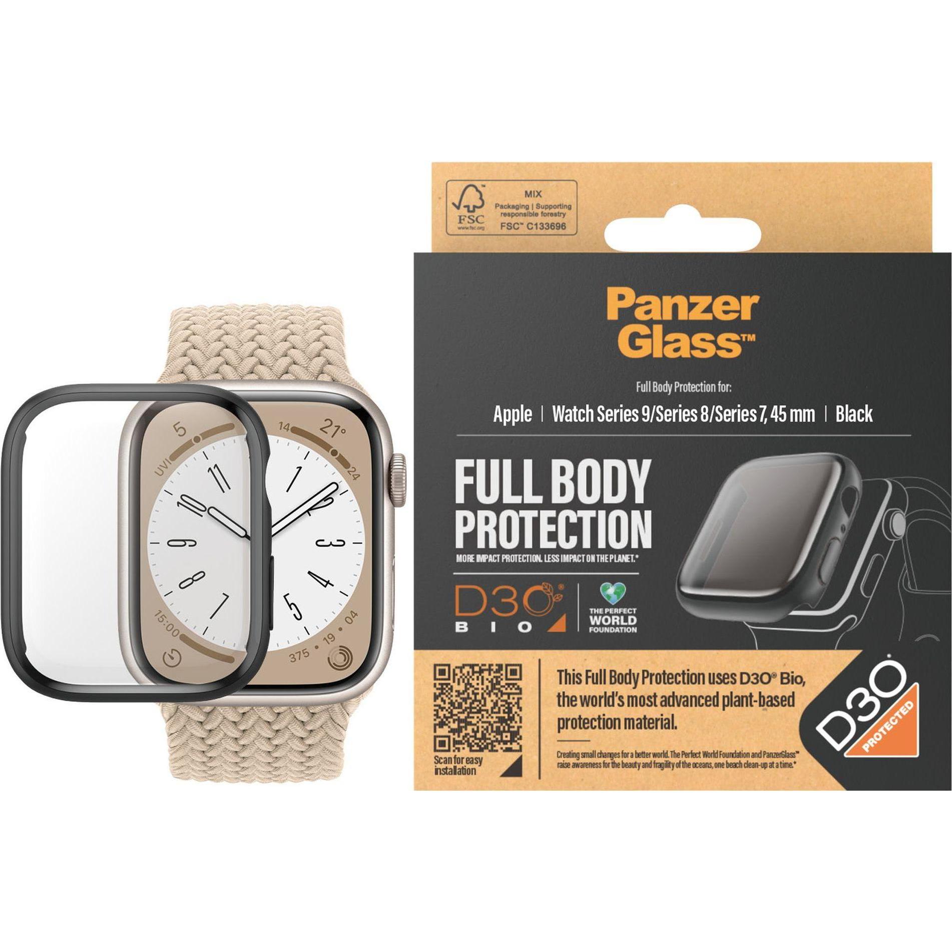 PanzerGlass Screen Protector Full Body, Smartwatch Schutzfolie, Transparent