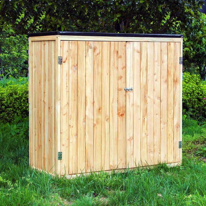 Produktbild Wiltec Gartenhaus holz Doppeltür Gerätehaus Geräteschuppen Gartenschrank Garten