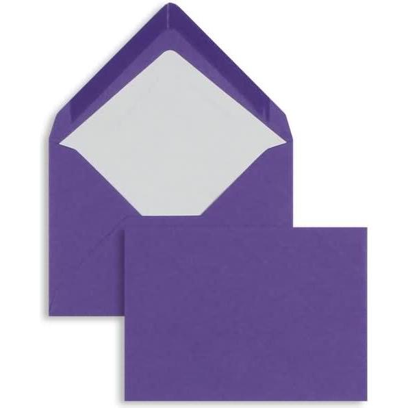 Blanke, Briefumschlag, Briefumschläge 81x114mm (DIN C7) 100g/qm gummiert VE=100 Stück lila (100 x)