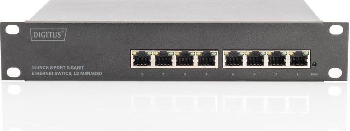 Produktbild Digitus 10 Zoll 8-Port Gigabit Ethernet Switch, L2+ Managed (8 Ports)