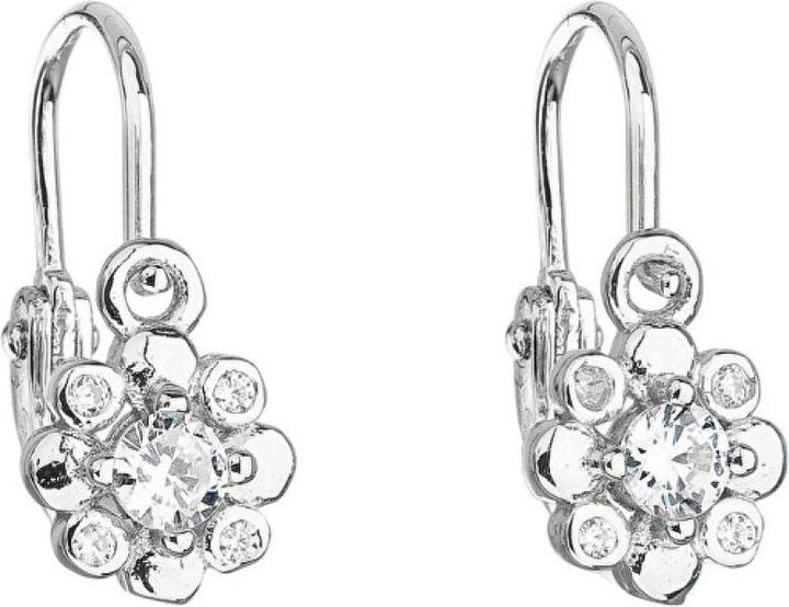Immagine prodotto Evolution Group Orecchini per bambini in argento con zirconi trasparenti 11174.1 per bambini (Argento)