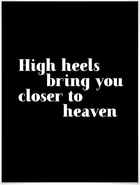 Actual product image Trenddeko High heels bring you closer (120 x 150 cm)
