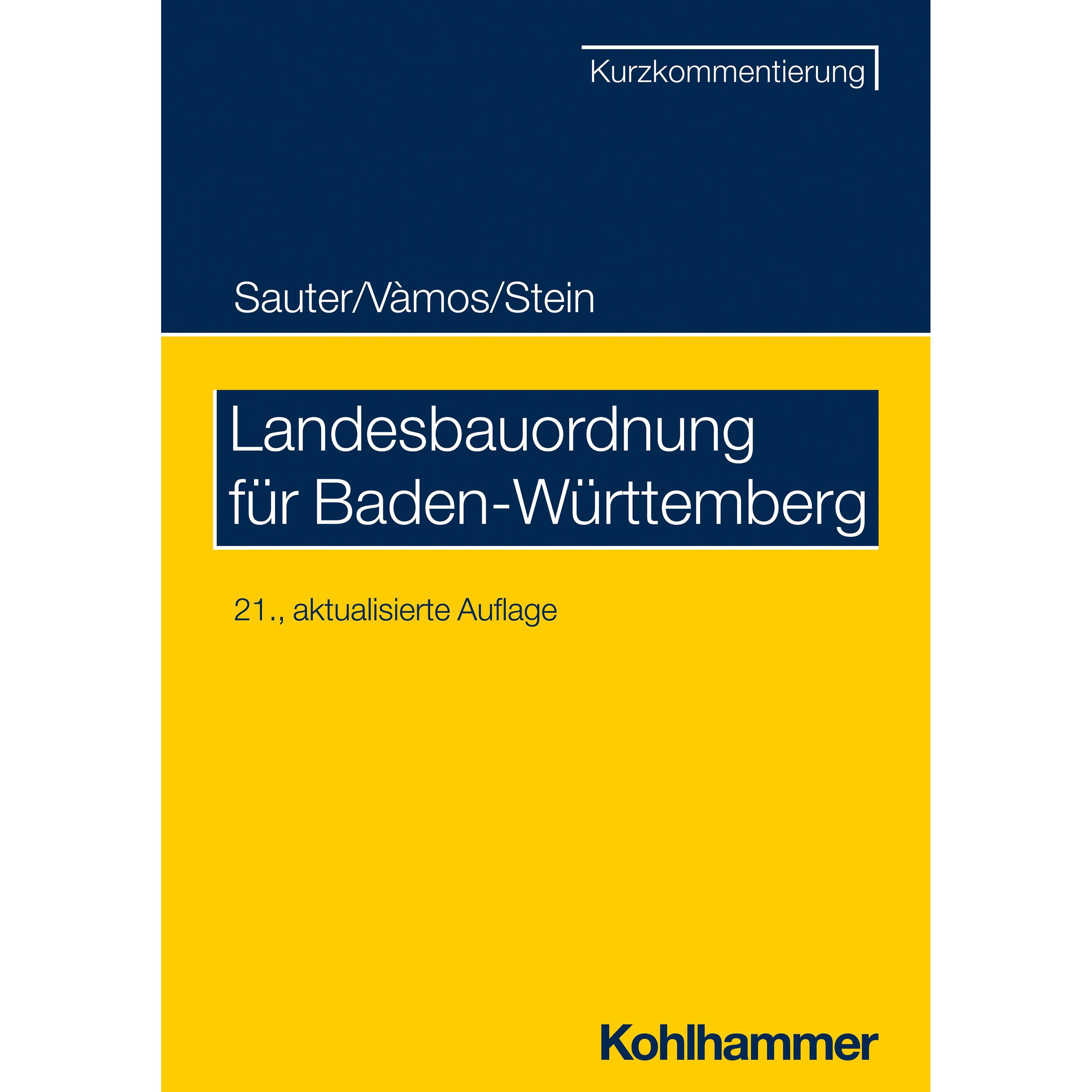 Landesbauordnung für Baden-Württemberg, Fachbücher von Helmut Sauter, Wolfgang Stein