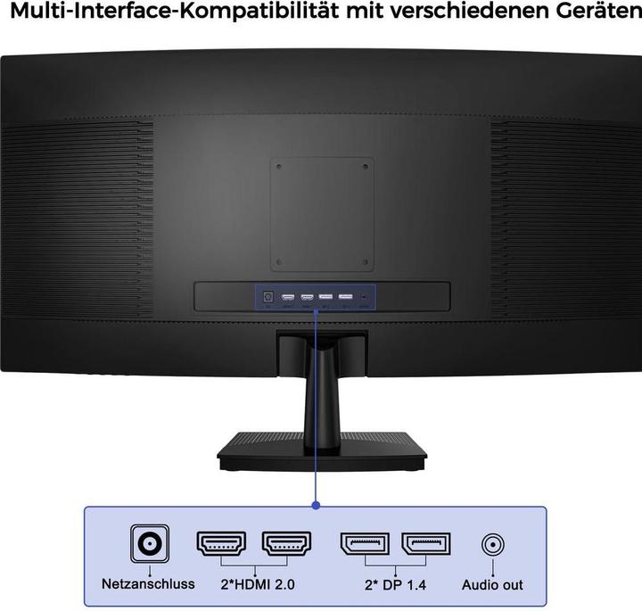 Actual product image LC-Power Monitor LC-M34QC (3440 x 1440 pixels, 34")