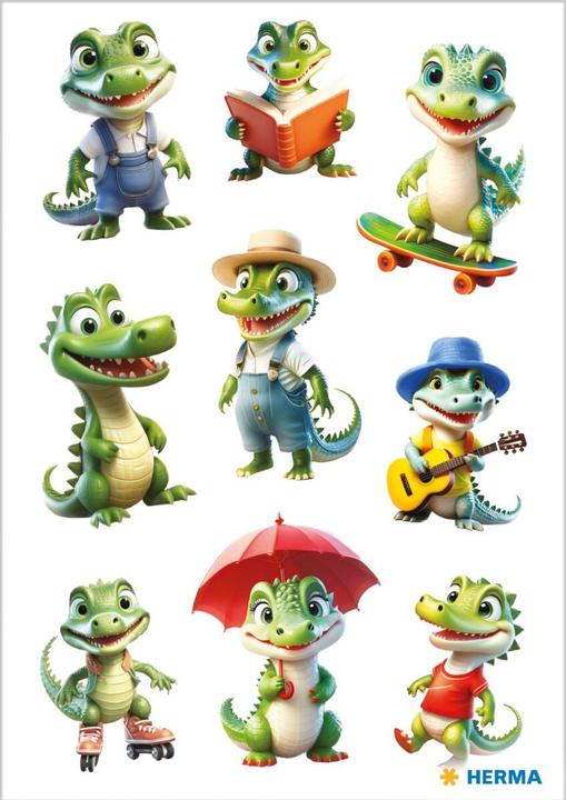 Image du produit HERMA Autocollant Crocodile (27 Autocollants)
