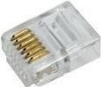 Produktbild LogiLink RJ12 Stecker für Flachbandkabel, ungeschirmt Modularstecker 6P6C für Flachbandkabel, vergoldete Kont