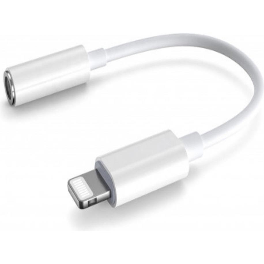 Platinet Adattatore Lightning/Aux 3 5 mm (Lightning, Presa da 3,5 mm), Adattatore dispositivo mobile, Bianco