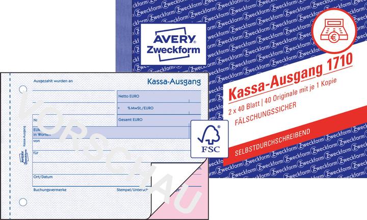 Produktbild Avery Kassa-Ausgang (40 x)