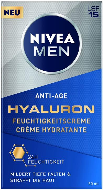 Image du produit NIVEA MEN Anti-Age Hyaluron (50 ml, Crème 24h, SPF 15)