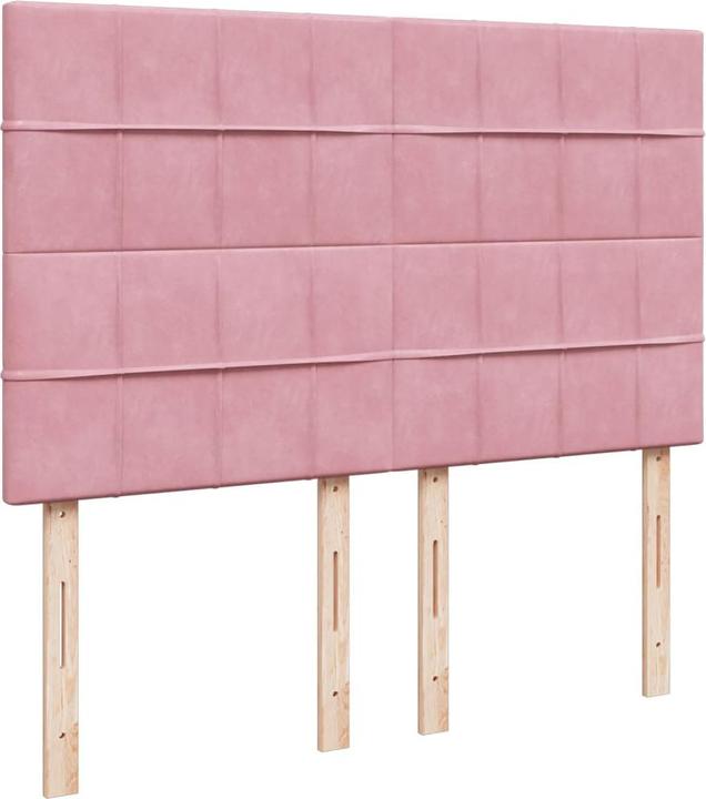 Produktbild vidaXL Bo x springbett mit Matratze 140 x 200 cm Samt (140 x 200 cm)