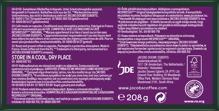 Produktbild Jacobs Kaffeekapseln Lungo 8 Intenso 5 x 40 Stück (5 x Port.)