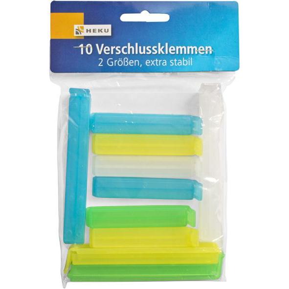Heku Verschlussklemmen, Küchengadgets, Mehrfarbig