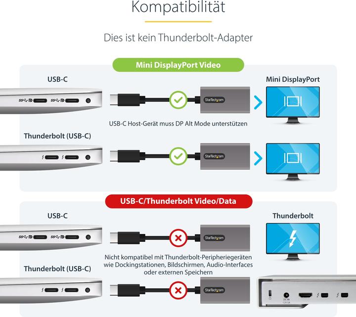 Energie-Label StarTech USB C to mDP Adapter (2.70 cm)